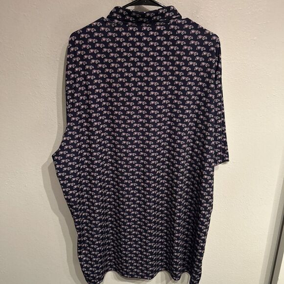 RLX Ralph Lauren Mens XXL Oldsmobile Car Automobile Print Pattern Polo Shirt - Picture 5 of 7